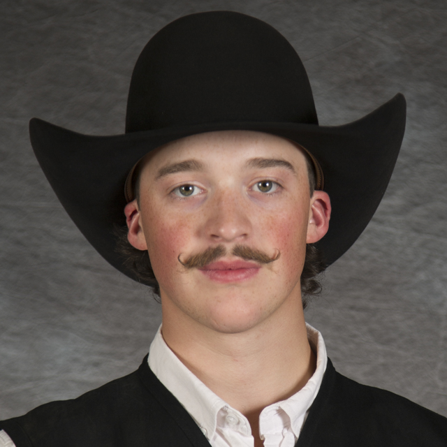 Head shot of rodeo athlete Cooper McNiven