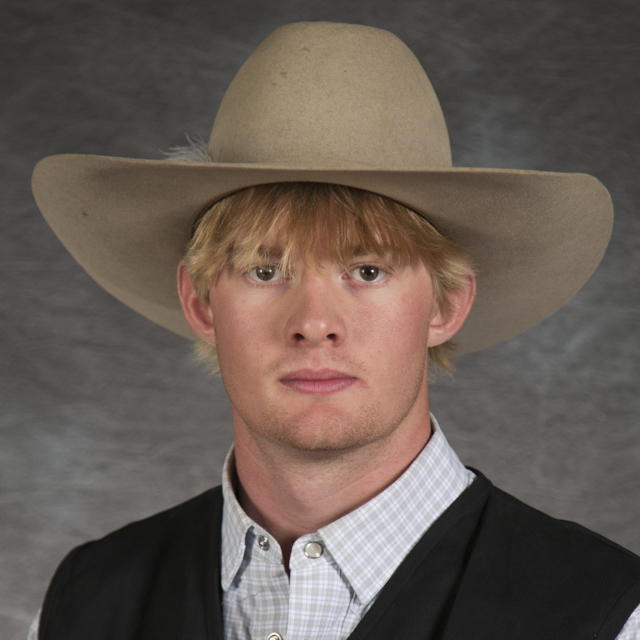 Head shot of rodeo athlete Coy Ludemann