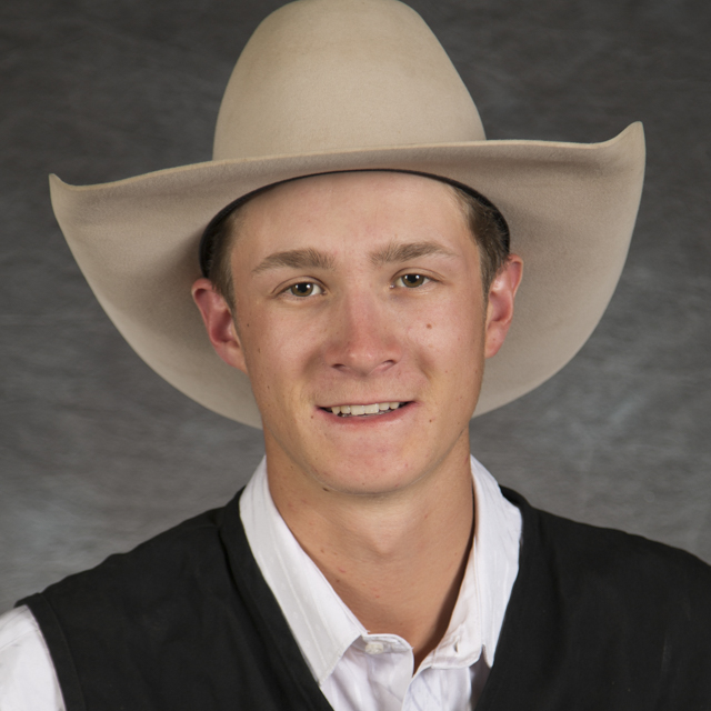 Head shot of rodeo athlete Garrett Saunders