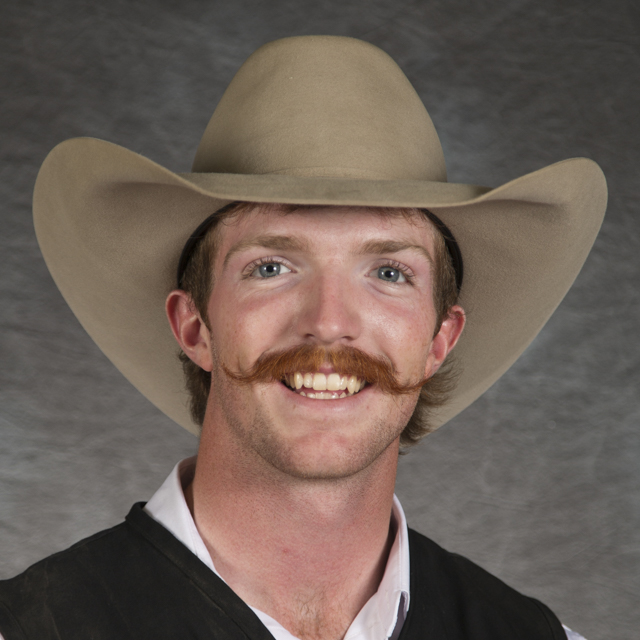 Head shot of rodeo athlete Grady Gorwill