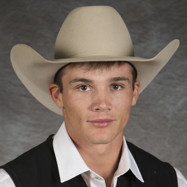 Head shot of rodeo athlete Koy McAllister