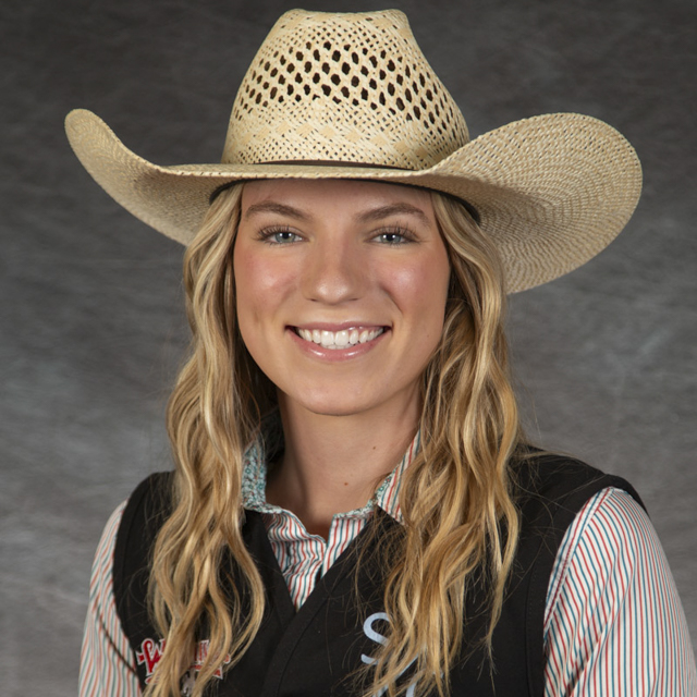 Head shot of rodeo athlete Laney Connell