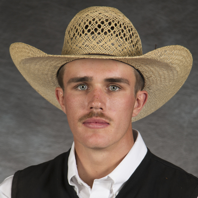 Head shot of rodeo athlete Owen Littau