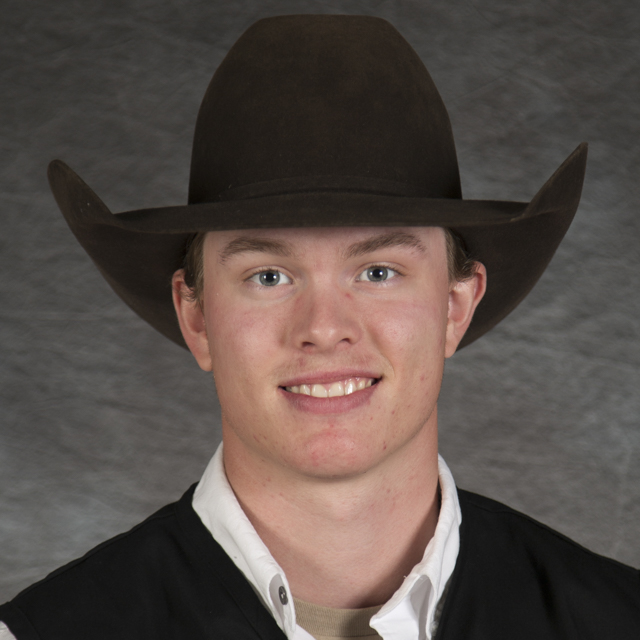 Head shot of rodeo athlete Rhyker Vangen