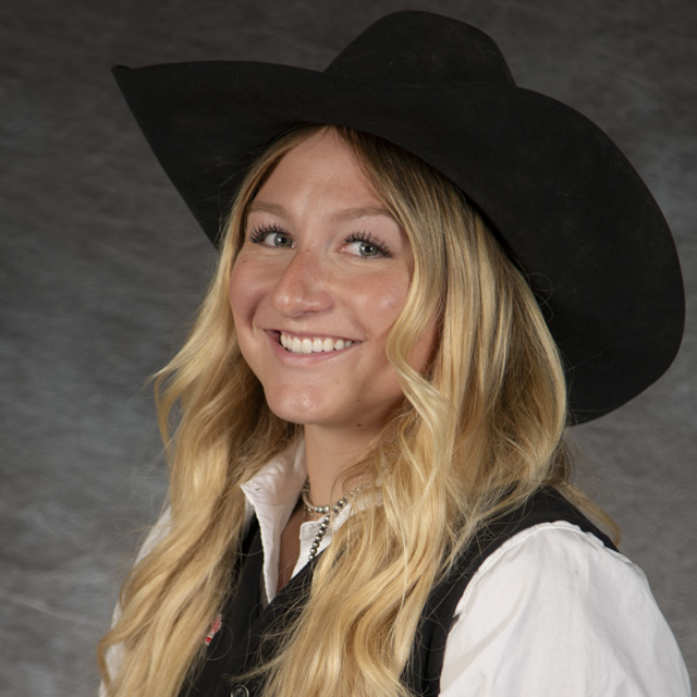 Head shot of rodeo athlete Sienna Seabolt