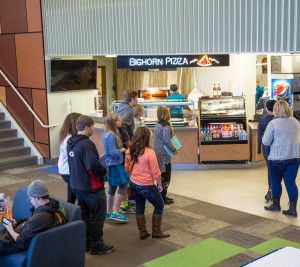 Bighorn pizza at Thorne-rider Campus Center