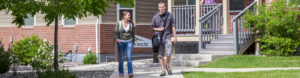 Sheridan College Housing Whitney Villas Lofts Students Walking Wyoming