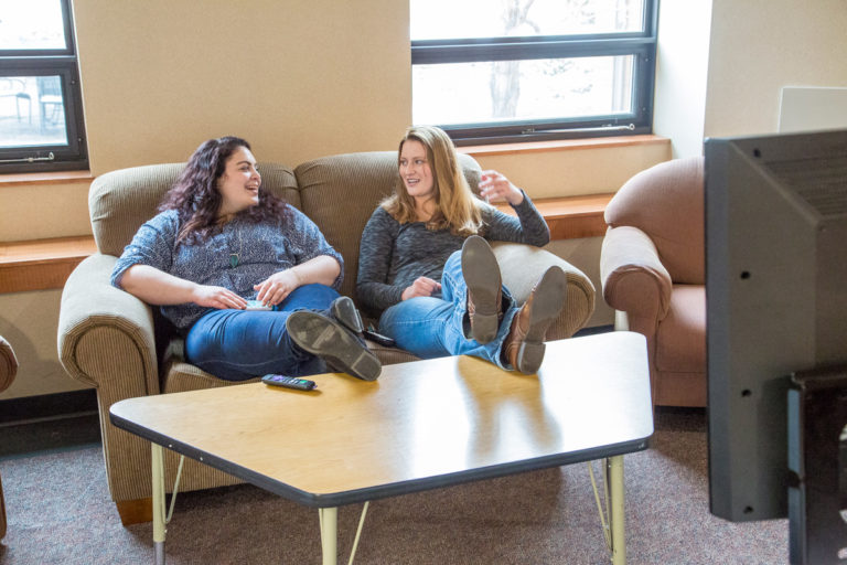 Sheridan College Student Life Rachel and Allison south Hall Common Area