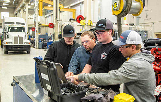 Gain hands-on experience in a high tech classroom for Diesel Technology.