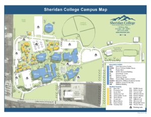 Campus Map of Sheridan College in Sheridan Wyoming