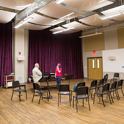 Music classrooms at Sheridan College.