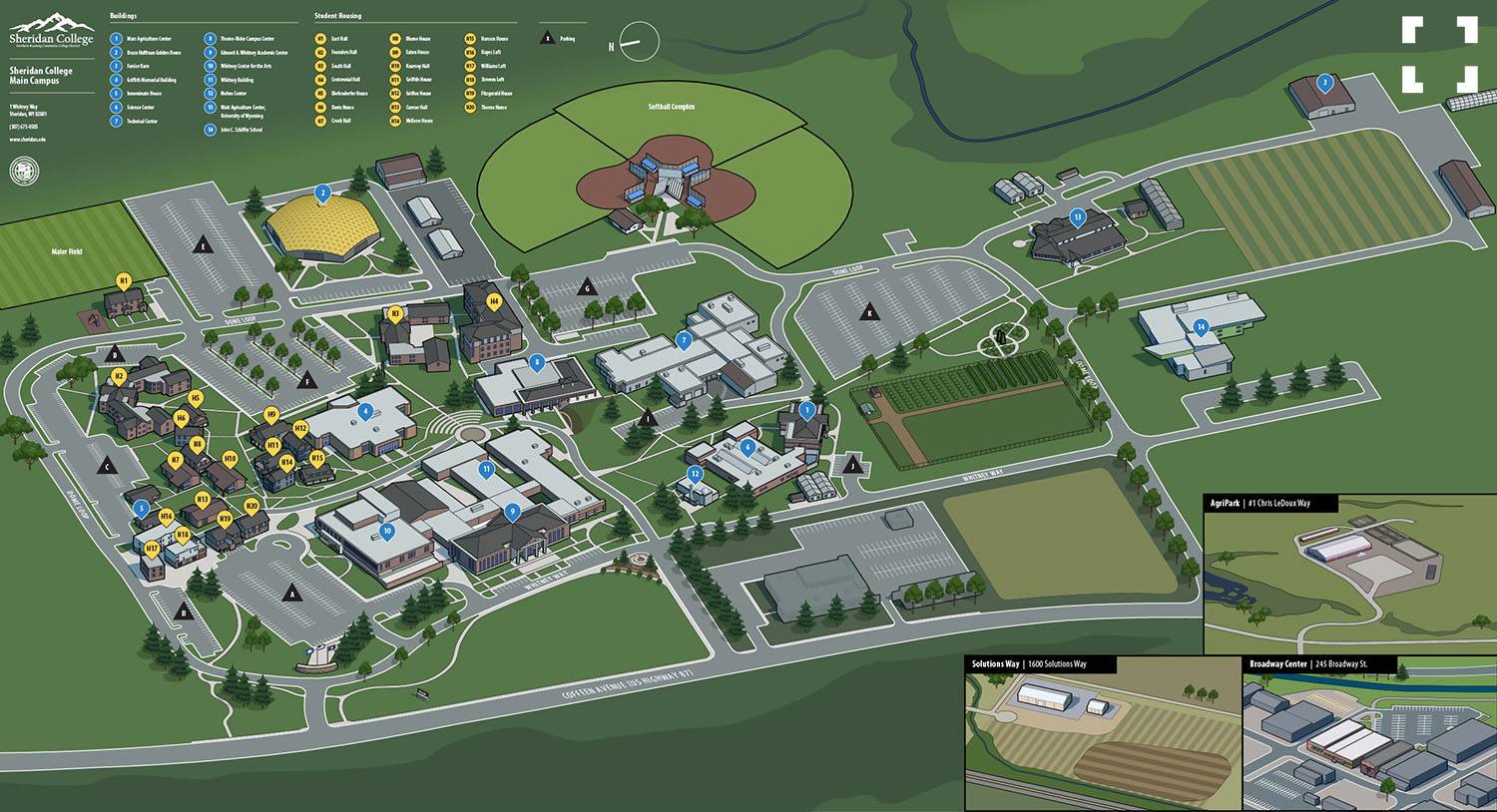 Sheridan College Map Image