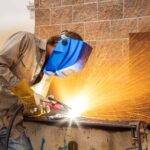 Image of a Weekend Welding Class student