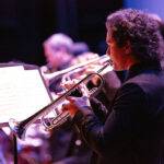Jazz@SC photo of trumpet player in Sheridan College Jazz ensemble