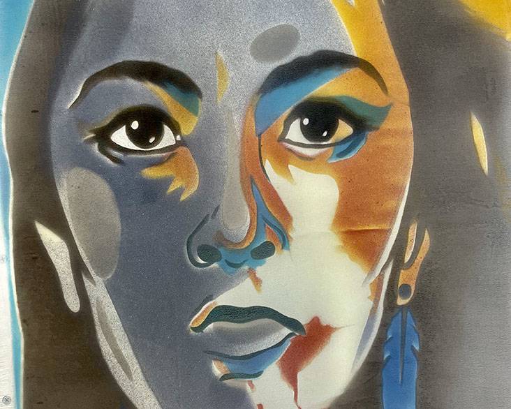photo of a student artwork from last years exhibition